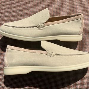 SOLD Loro Piana Summer Walk Loafers Sz 42 9 US Linen W/ Suede Leather